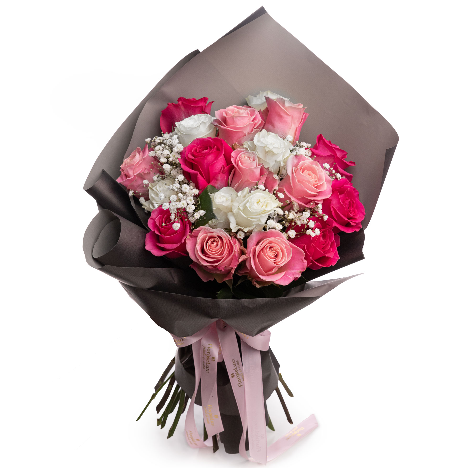 Buchet trandafiri roz Pink Delight